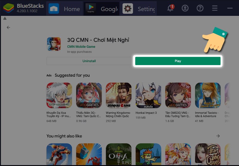 Mở game Mở game