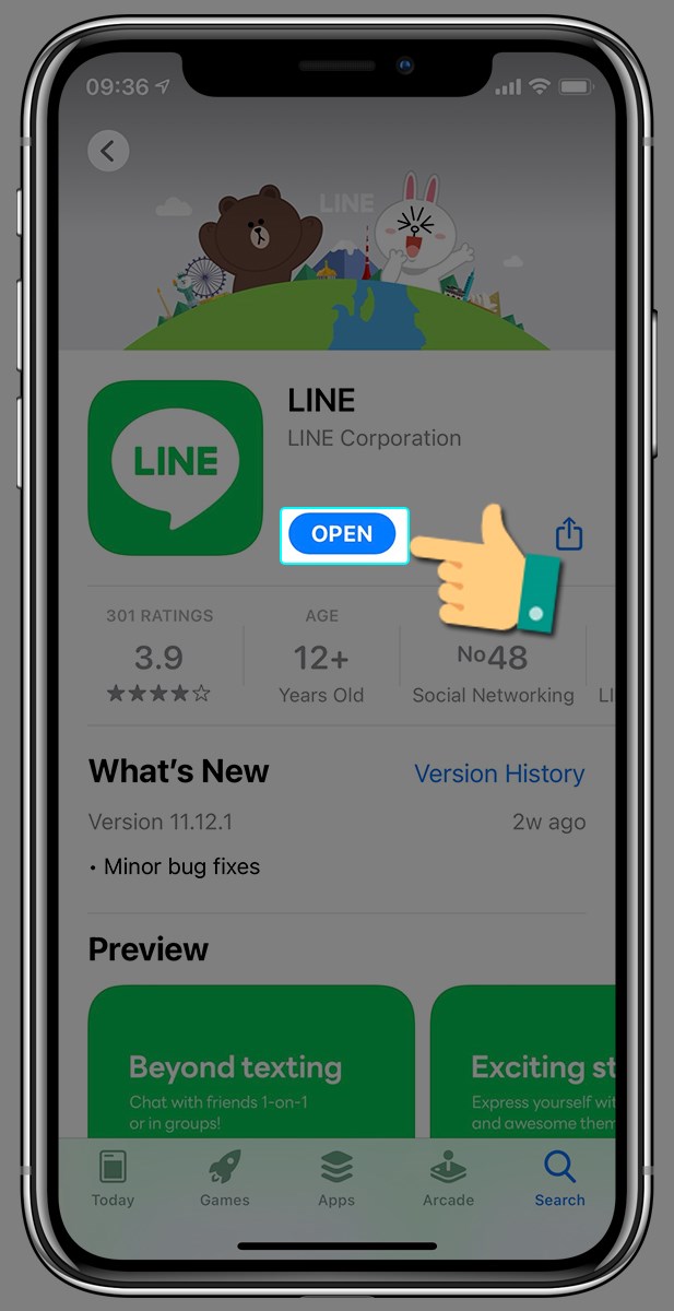 Mở ứng dụng Line Mở ứng dụng Line