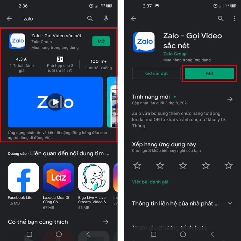 Cách tìm Facebook qua Zalo Cách tìm Facebook qua Zalo