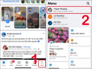 Vào trang Facebook cá nhân