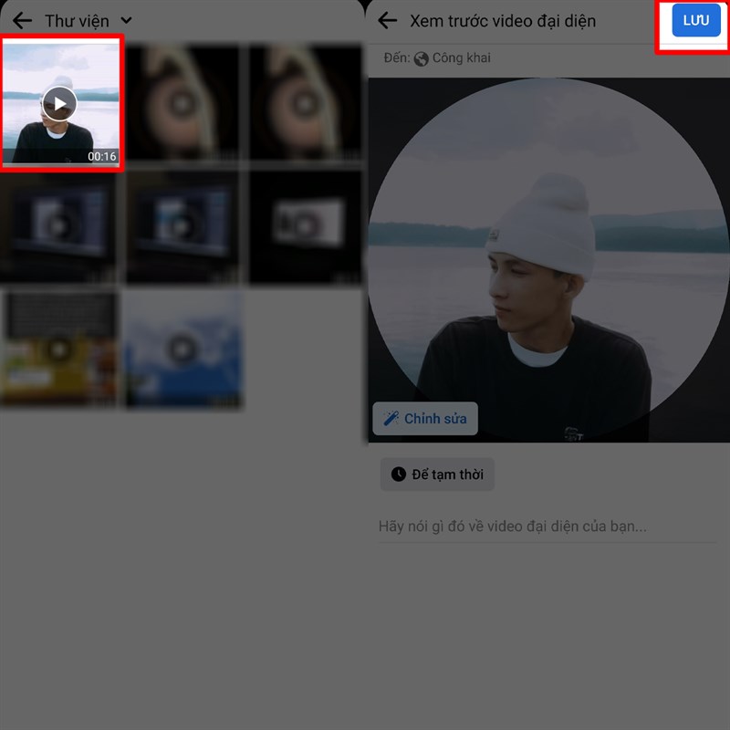 Tải video đại diện Tải video đại diện