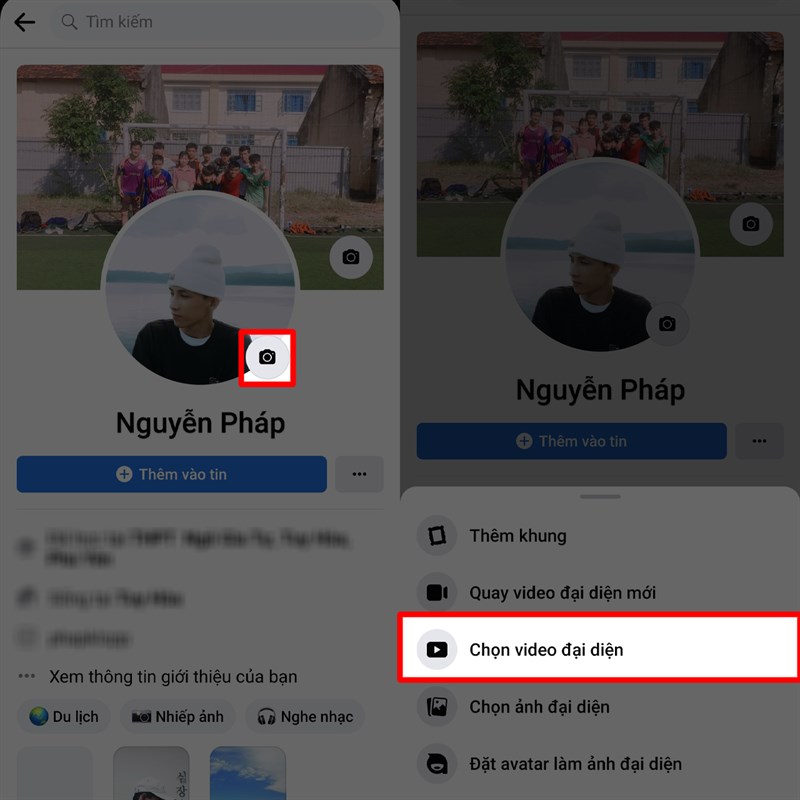 Tải video đại diện Tải video đại diện