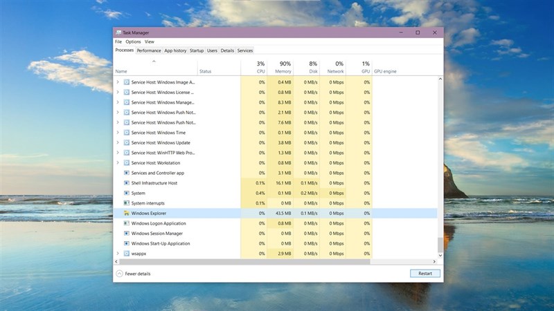 cách khắc phục Taskbar bị đơ cách khắc phục Taskbar bị đơ