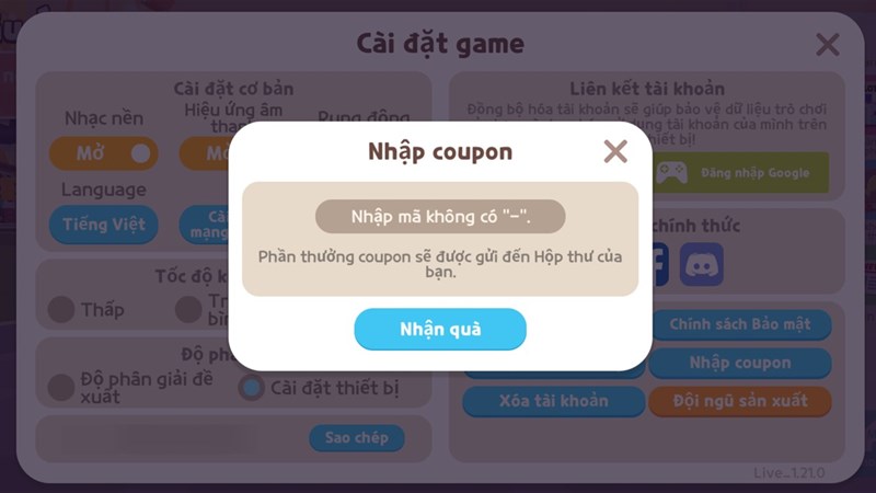 cách nhập code Play Together cách nhập code Play Together