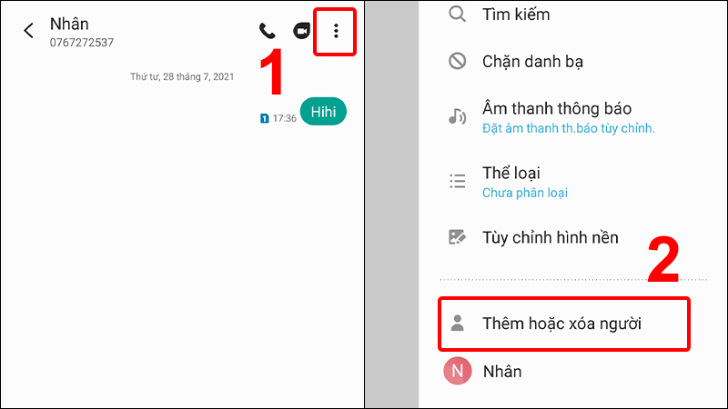 cai-dat-tin-nhan-la-ung-dung-nhan-tin-mac-dinh-tre-13-800x450-1 Nhấn vào dấu 3 chấm và chọn Thêm hoặc xóa người
