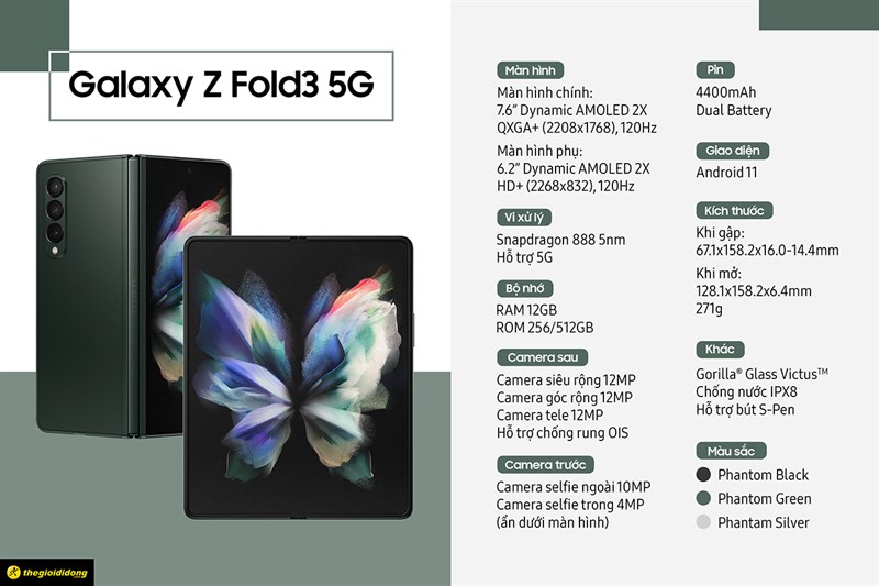 Galaxy Z Fold3 ra mắt: Camera ẩn, hỗ trợ IPX8 và bút S Pen, giá rẻ hơn Galaxy Z Fold3 ra mắt: Camera ẩn, hỗ trợ IPX8 và bút S Pen, giá rẻ hơn