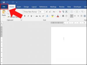 Truy cập File trên thanh công cụ