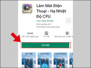 Ứng dụng “Làm Mát Điện Thoại - Hạ Nhiệt Độ CPU”