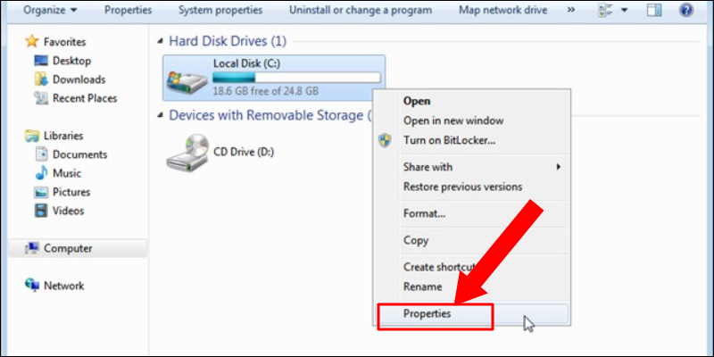 Mở Disk Defragmenter trên Windows