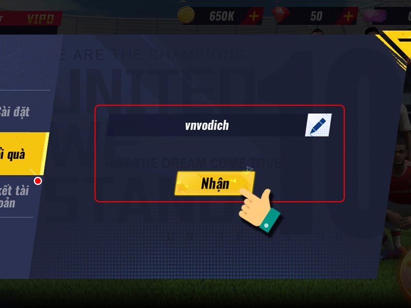 Nhập code bạn có Nhập code bạn có