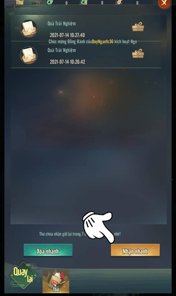 Nhấn Nhận nhanh Nhấn Nhận nhanh