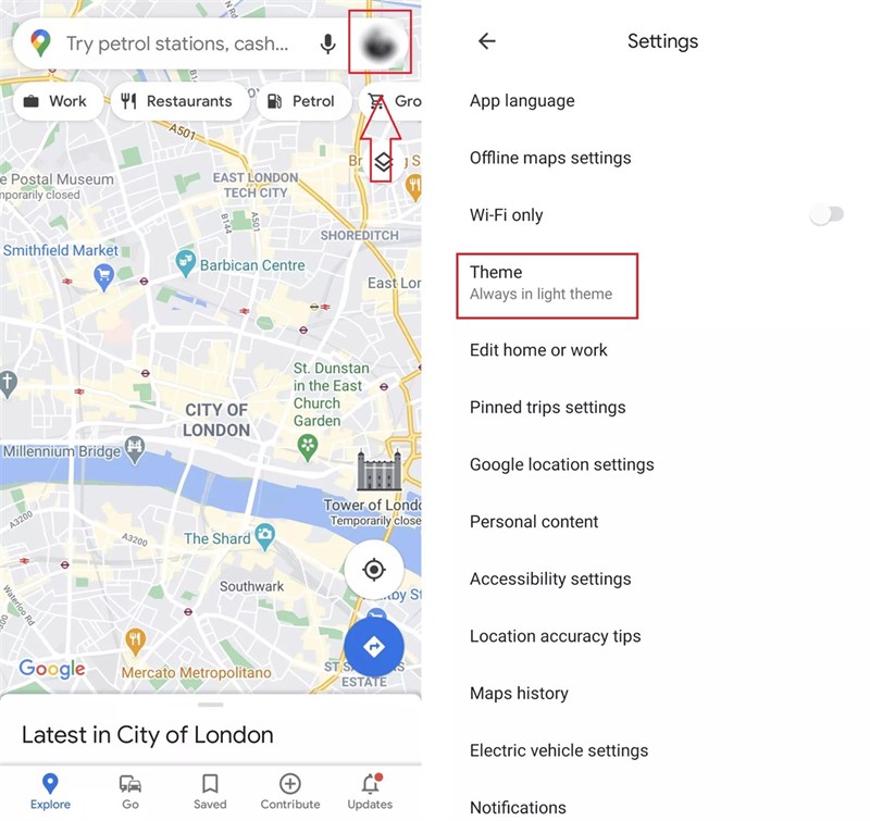 Dark Mode Google Maps iPhone-2 Dark Mode Google Maps iPhone-2