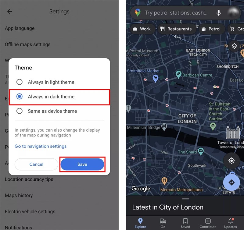 Dark Mode Google Maps iPhone-3 Dark Mode Google Maps iPhone-3