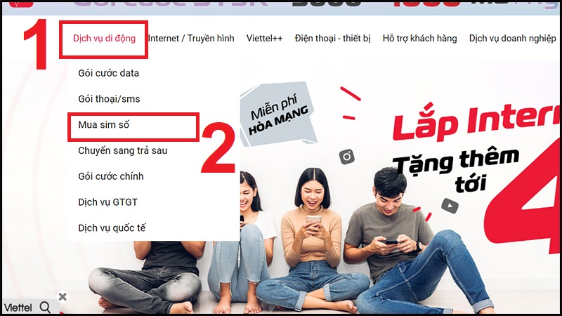 Chọn Mua sim số
