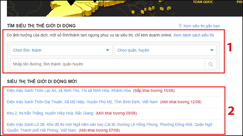 Mua SIM tại cửa hàng
