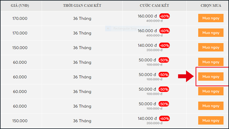 Chọn số thuê bao mà bạn ưng ý nhất
