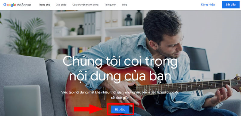 google-adsense-la-gi-cach-dang-ky-dang-nhap-google-adsense93 Nhấn Bắt đầu