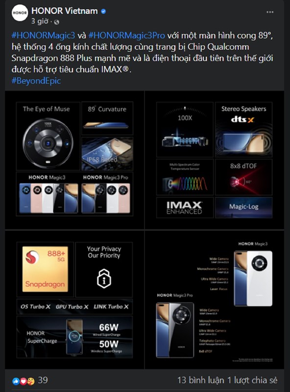 Honor Vietnam bất ngờ đăng tải thông tin về Magic3 series, có lẽ nào? Honor Vietnam bất ngờ đăng tải thông tin về Magic3 series, có lẽ nào?