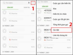 Chọn Cài đặt trong Điện thoại