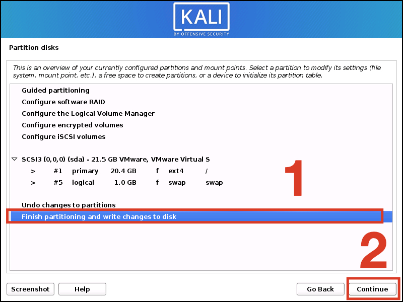 huong-dan-cach-cai-kali-linux-tren-may-tinh-chi-tiet-de-1-017-800x600-1 Nhấn Finishing partitioning and write changes to disk