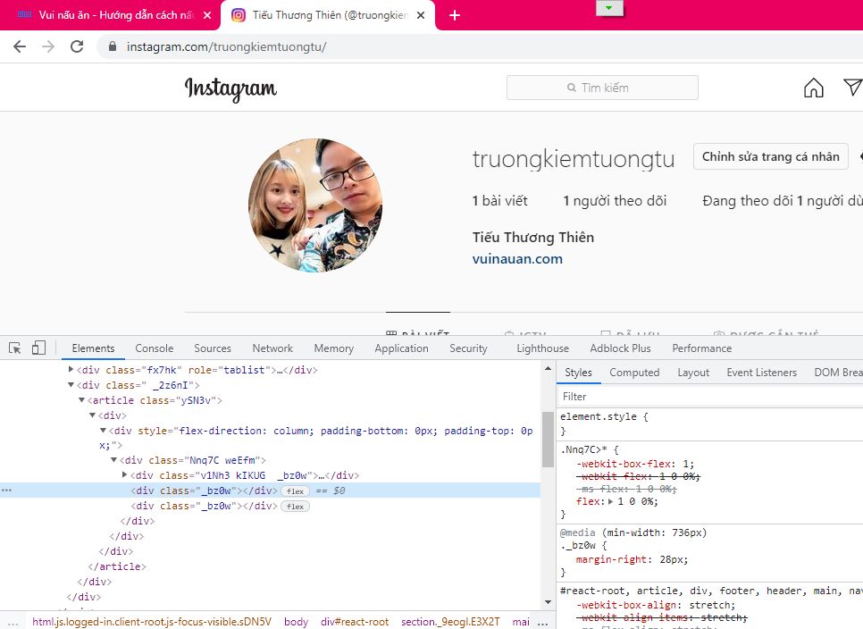 Hướng dẫn cách đăng ảnh lên Instagram bằng máy tính 1