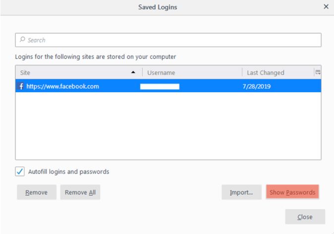 Hướng dẫn cách xem mật khẩu đã lưu trên Chrome, FireFox, trình duyệt web 6