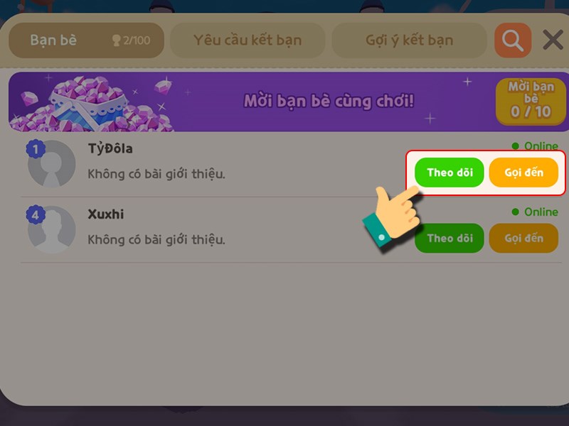 Theo dõi bạn Theo dõi bạn