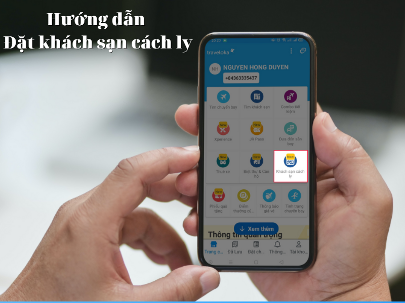 Hướng dẫn cách đặt khách sạn cách ly Hướng dẫn cách đặt khách sạn cách ly