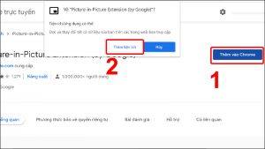 Nhấn vào Thêm vào Chrome và chọn Thêm tiện ích.
