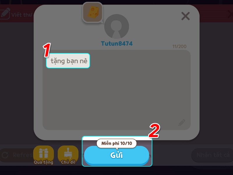 Nhập nội dung tin nhắn Nhập nội dung tin nhắn