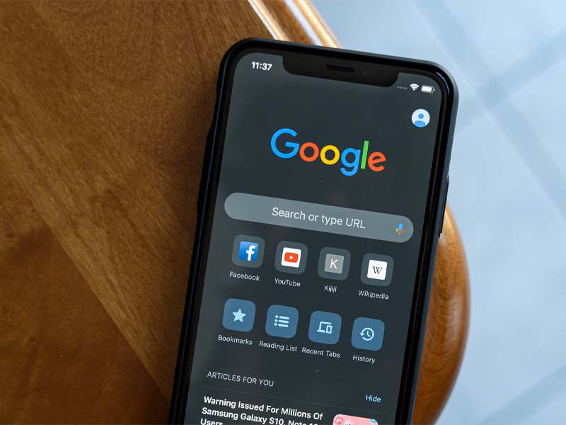 Thường xuyên xóa trình duyệt web để giải phòng dung lượng điện thoại