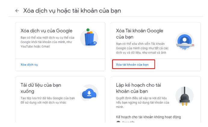 Hướng dẫn xóa tài khoản Gmail vĩnh viễn, xóa tài khoản Google vĩnh viễn 11