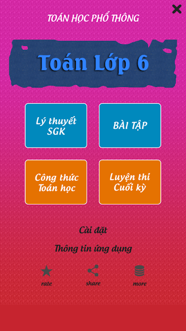 Toán lớp 6: App học Toán lớp 6 Toán lớp 6: App học Toán lớp 6