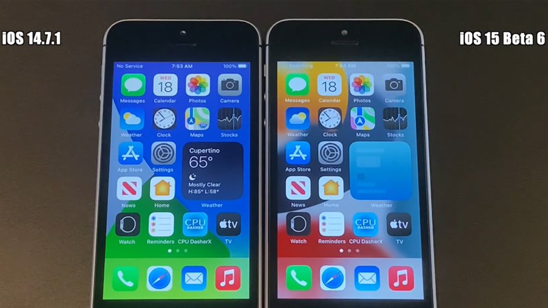 So tốc độ của iOS 15 beta 6 và iOS 14.7.1 So tốc độ của iOS 15 beta 6 và iOS 14.7.1