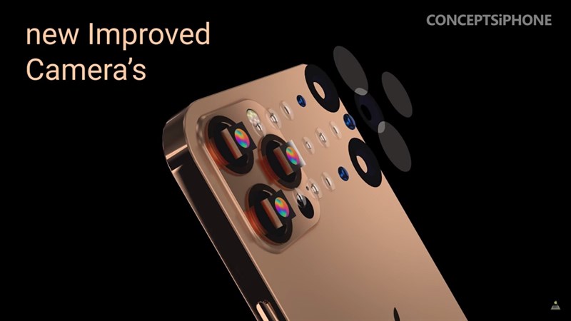 iPhone 13 cực kỳ cuốn hút trong bản concept mới: Màu Sunset Gold ấn tượng, camera lớn, notch nhỏ gọn hơn iPhone 13 cực kỳ cuốn hút trong bản concept mới: Màu Sunset Gold ấn tượng, camera lớn, notch nhỏ gọn hơn