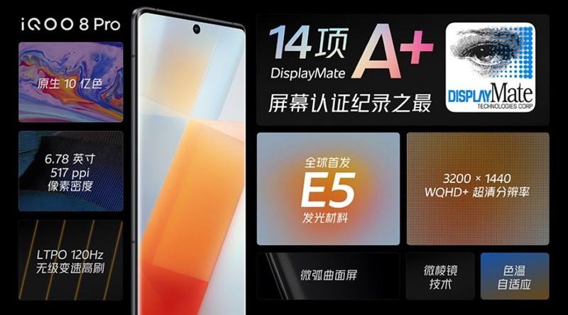 iQOO 8 và iQOO 8 Pro ra mắt với chip Snapdragon 888+, sạc nhanh 120W iQOO 8 và iQOO 8 Pro ra mắt với chip Snapdragon 888+, sạc nhanh 120W