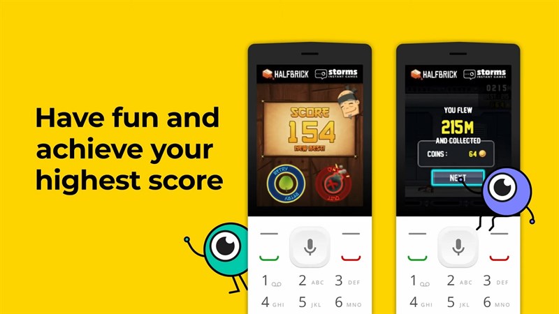 Fruit Ninja, Jetpack Joyride chơi được với điện thoại phím trên KaiOS Fruit Ninja, Jetpack Joyride chơi được với điện thoại phím trên KaiOS