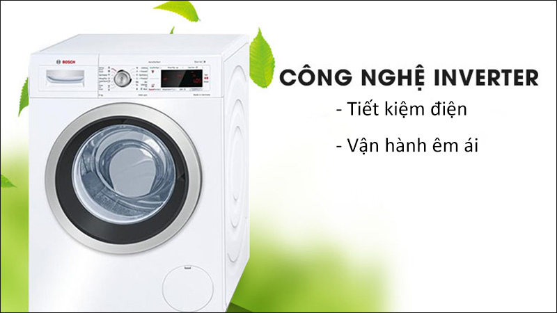 Công nghệ Inverter giúp máy giặt tiết kiệm điện