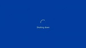Lỗi máy tính hiện Shutting down