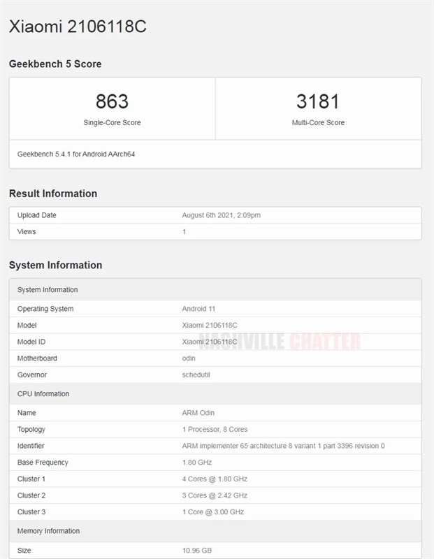 Mi MIX 4 lộ điểm hiệu năng trên Geekbench Mi MIX 4 lộ điểm hiệu năng trên Geekbench