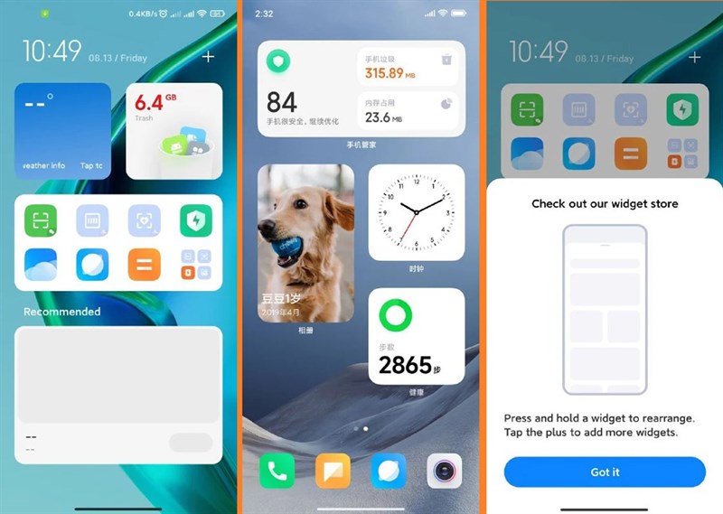 Hệ thống widget mới trên MIUI 12.5 Enhanced Edition khá giống iOS Hệ thống widget mới trên MIUI 12.5 Enhanced Edition khá giống iOS