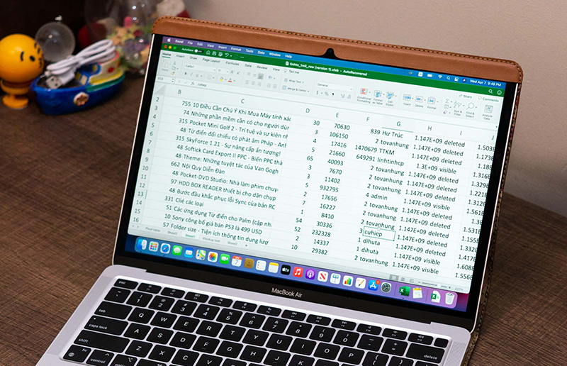 Các phần mềm cơ bản có thể hoạt động tốt trên MacBook Air