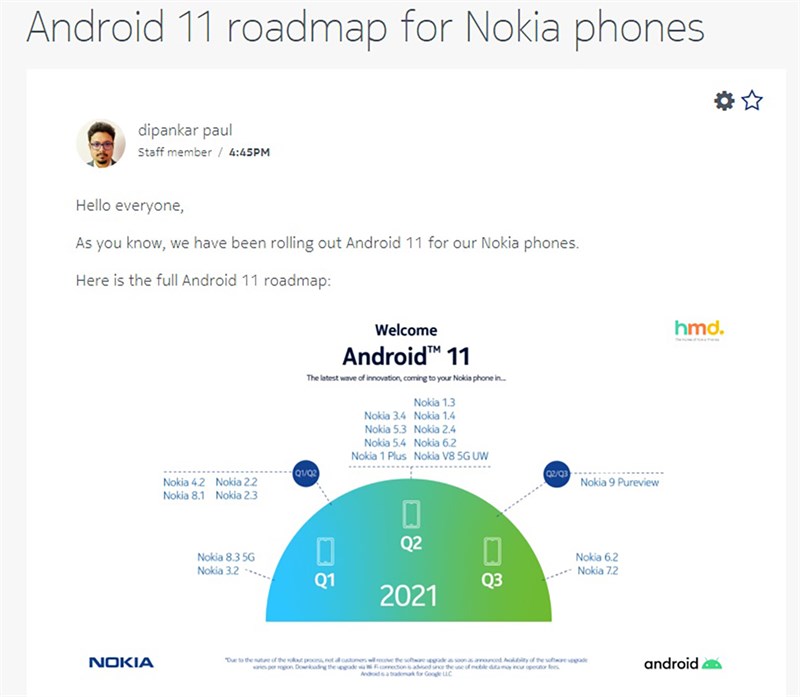 Nokia 3.4 tiếp tục được phát hiện chạy Android 11 Nokia 3.4 tiếp tục được phát hiện chạy Android 11