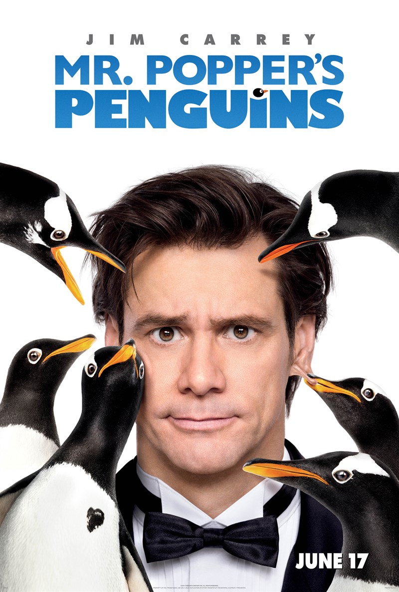 Poster phim Bầy cánh cụt nhà Popper - Mr. Popper’s Penguins Poster phim Bầy cánh cụt nhà Popper - Mr. Popper’s Penguins