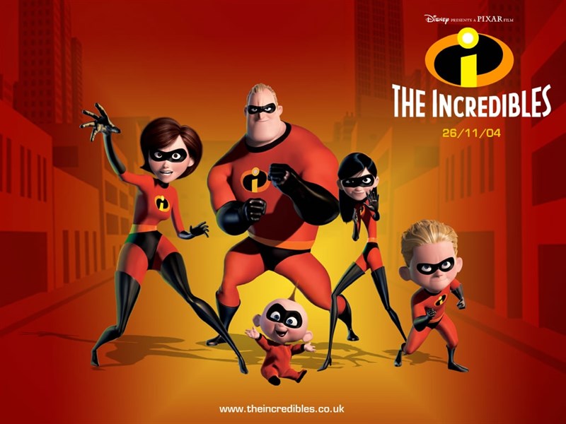Poster phim Gia đình siêu nhân - The Incredibles Poster phim Gia đình siêu nhân - The Incredibles