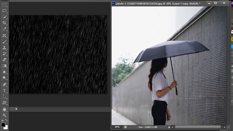 Cách tạo mưa trong Photoshop Cách tạo mưa trong Photoshop