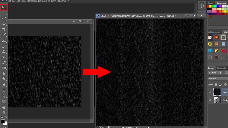 Cách tạo mưa trong Photoshop Cách tạo mưa trong Photoshop