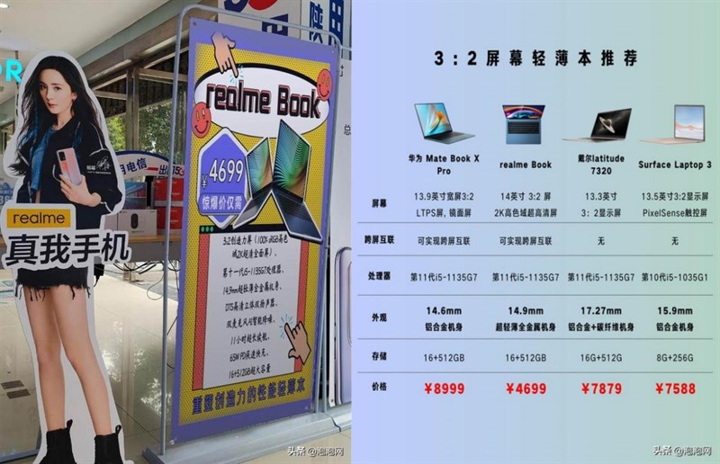 Realme Book lộ giá bán ở Trung Quốc Realme Book lộ giá bán ở Trung Quốc