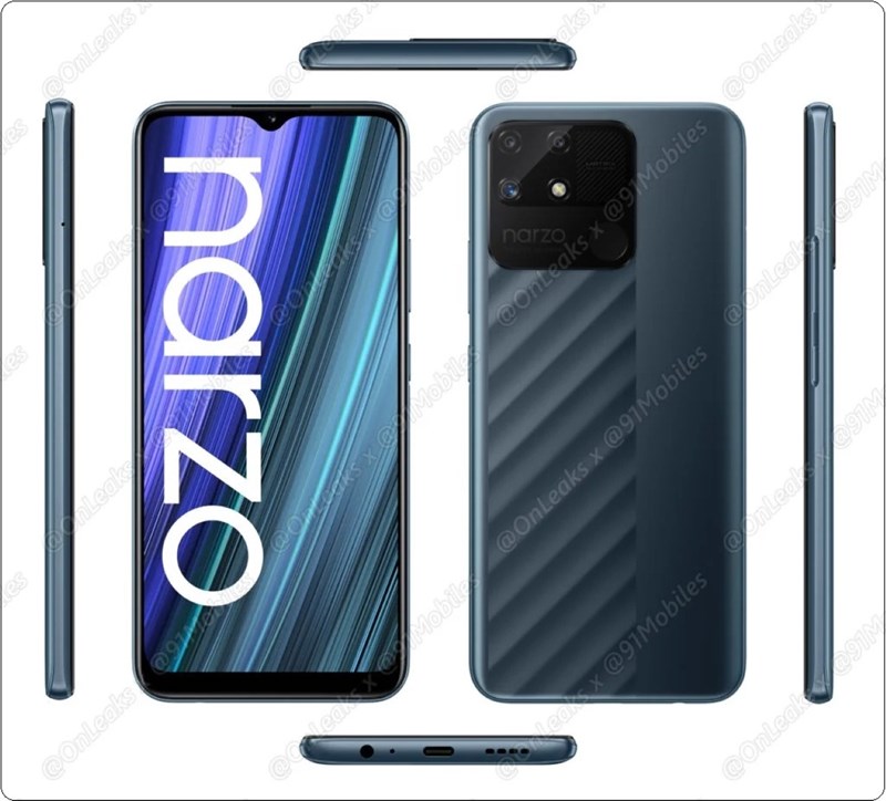 Render Realme Narzo 50A Render Realme Narzo 50A