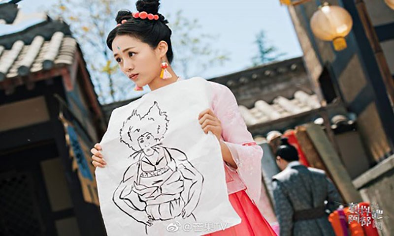 tạo hình dễ thương của An Duyệt Khê trong vai A Bộ tạo hình dễ thương của An Duyệt Khê trong vai A Bộ